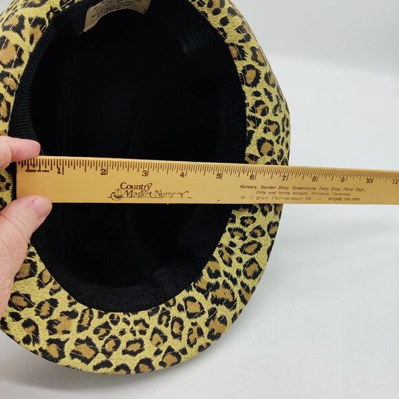 Nicole Marciano Brown Leopard Animal Print Bold Bucket Fedora Hat - Picture 9 of 9